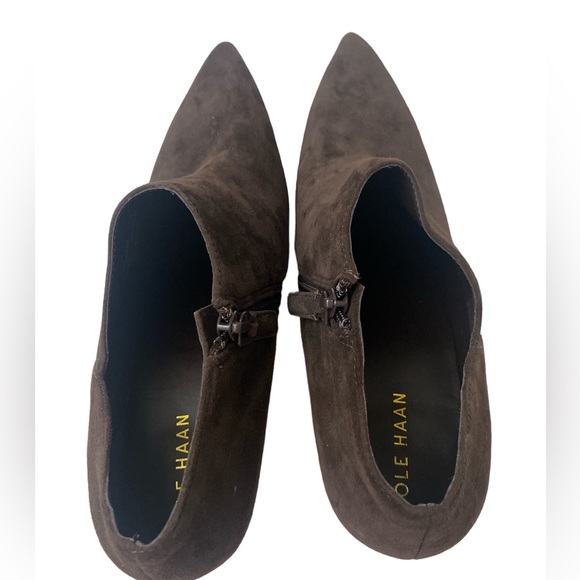 Cole Haan Vestry Chocolate Suede Booties - Picture 5 of 6